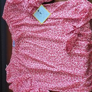 CECE Women's Heart Blouse Size L